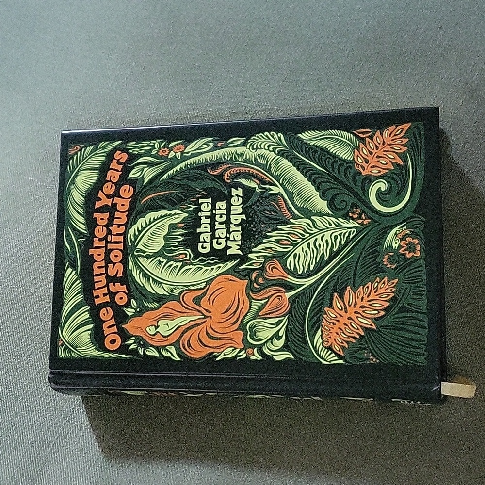 Leatherbound book One Hundred Years of Solitude